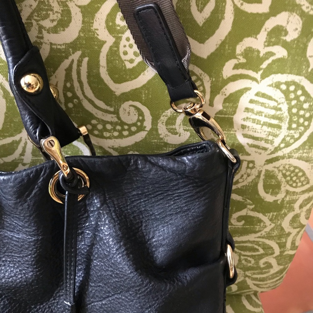 Rabeanco black leather (real) handbag - Picture 3 of 8